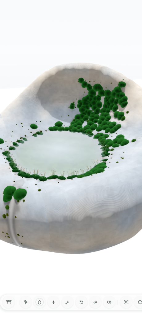 Terrarium Tools: Voxel chisel, hydration, and species seeding interface