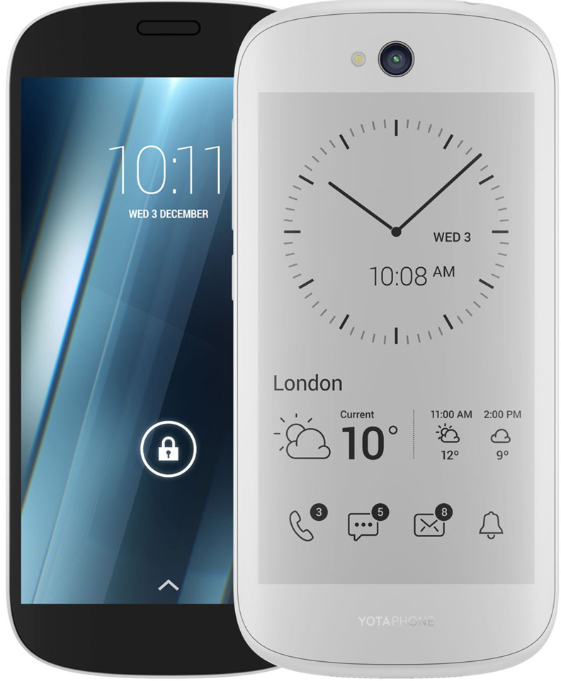 YotaPhone — Dual-screen UI for an e-ink phone